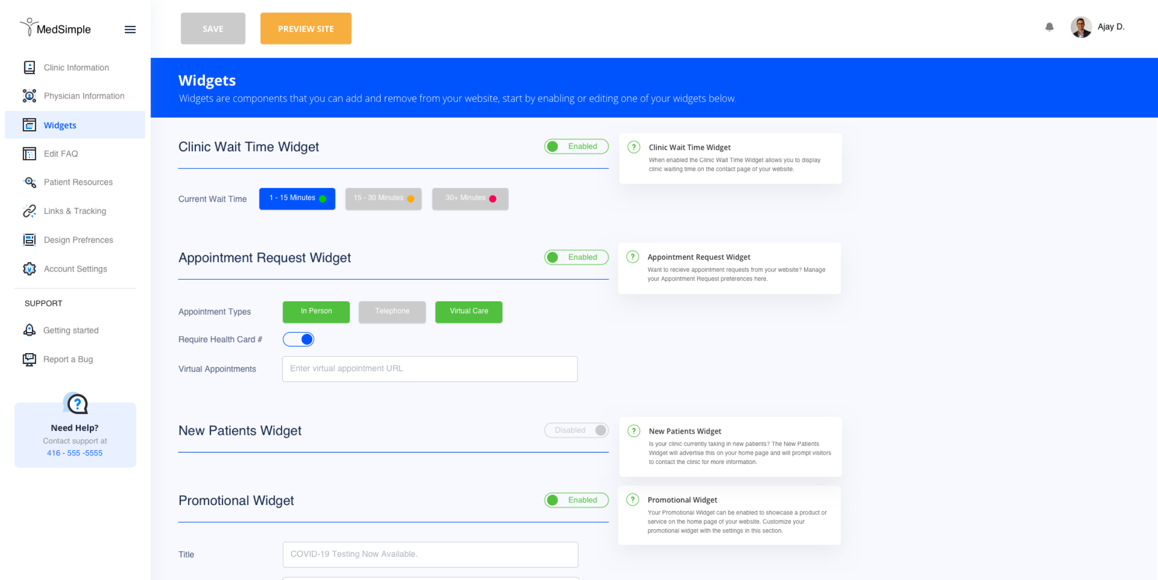 MedSimple Dashboard